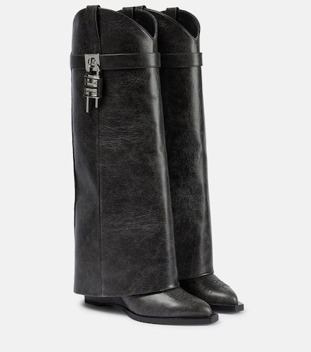 Shark Lock Cowboy leather boots - Givenchy - Modalova
