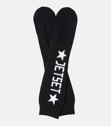 Jet Set Logo virgin wool mittens - Jet Set - Modalova