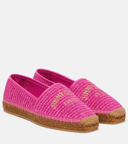 Espadrilles Brie Flat en raphia à logo - Jimmy Choo - Modalova