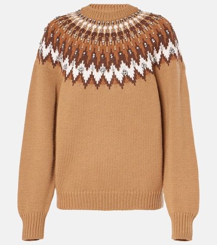 Verzierter Pullover aus Woll-Jacquard - Gucci - Modalova