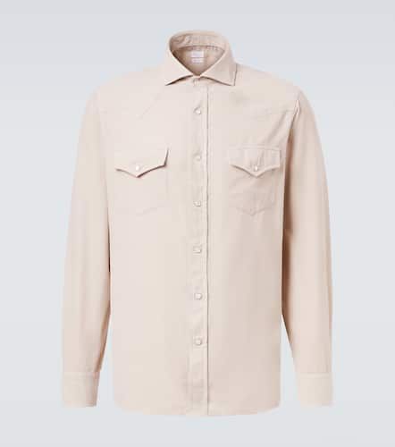 Camicia LS in cotone - Brunello Cucinelli - Modalova