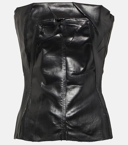 Bustier de denim revestido - Rick Owens - Modalova