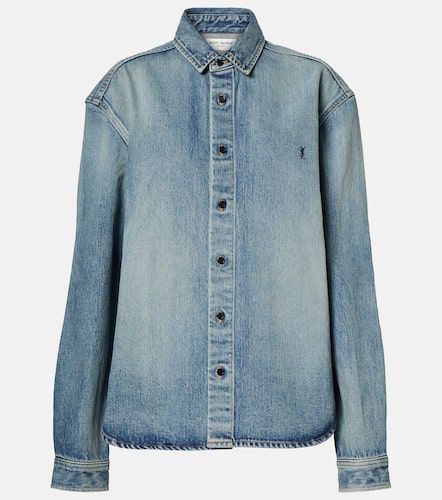 Camisa Cassandre de denim - Saint Laurent - Modalova