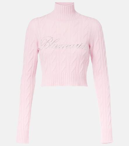 Cropped-Pullover aus Wolle und Kaschmir - Blumarine - Modalova