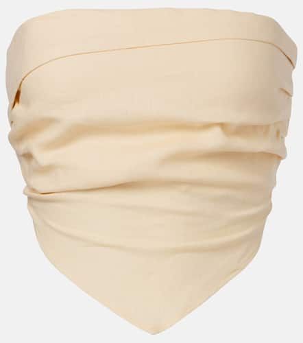 Antibes strapless linen top - Faithfull - Modalova