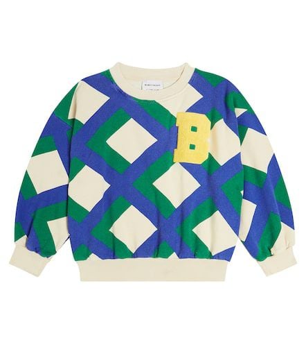 Giant Check cotton jersey sweatshirt - Bobo Choses - Modalova