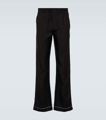 Prada Silk straight pants - Prada - Modalova