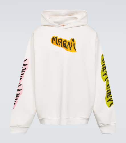 Marni Printed cotton jersey hoodie - Marni - Modalova