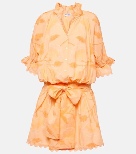 Vestido camisero de algodón floral - Juliet Dunn - Modalova