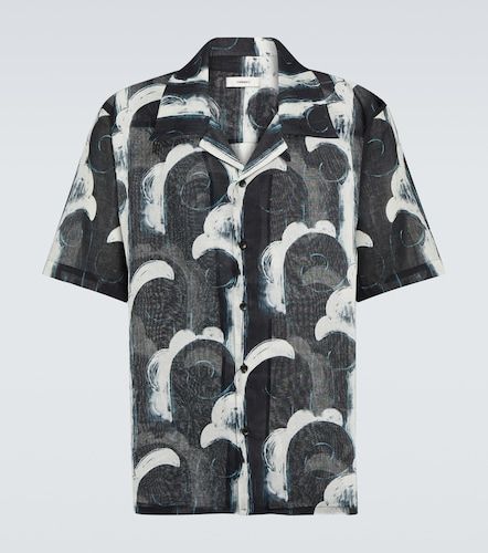 Camisa bowling de voile de algodón estampada - Commas - Modalova