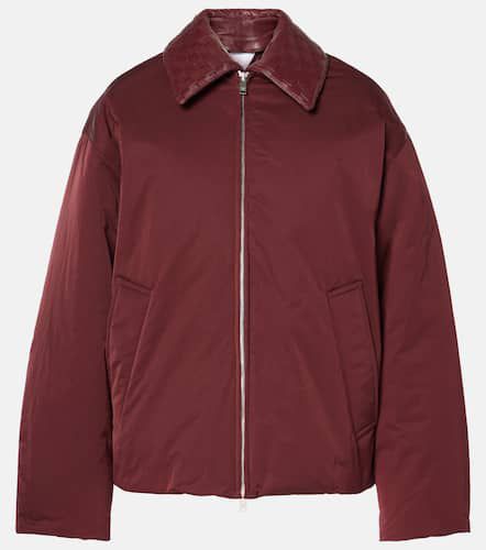 Leather-trimmed technical jacket - Bottega Veneta - Modalova