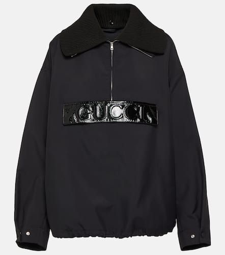 Techno gabardine half-zip jacket - Gucci - Modalova
