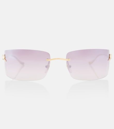 Panthere De Cartier rectangular sunglasses - Cartier Eyewear Collection - Modalova