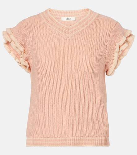 ChloÃ© Ruffled wool top - Chloe - Modalova