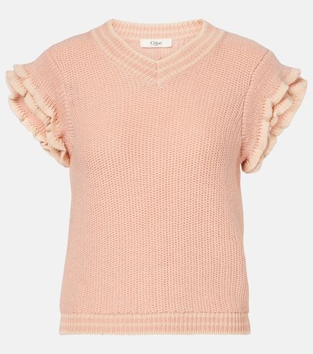 Chloe Ruffled wool top - Chloe - Modalova