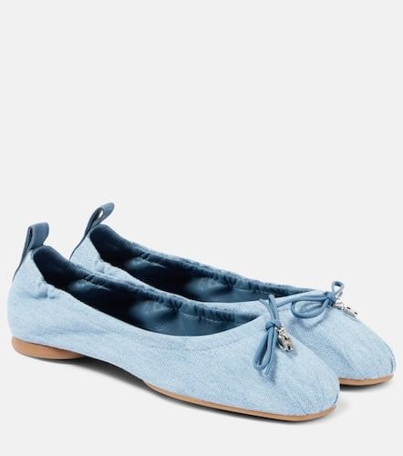 Ballerine H684 in denim con fiocco - Hogan - Modalova