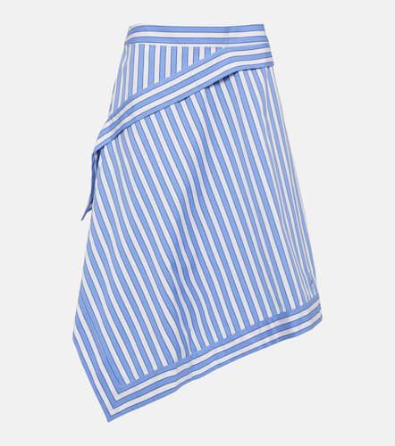 Striped asymmetric cotton skirt - JW Anderson - Modalova