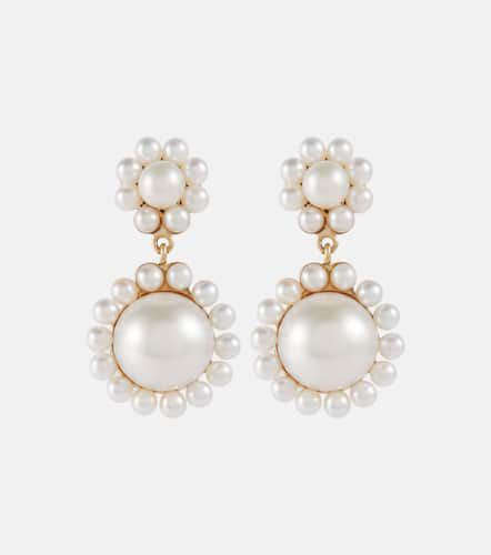 Deux Jeanne 14kt yellow gold single earring with pearls - Sophie Bille Brahe - Modalova