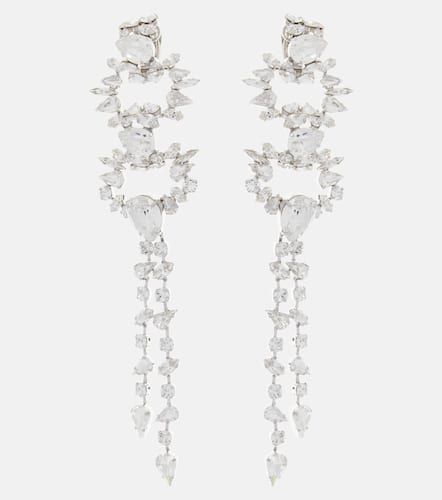 Crystal-embellished drop earrings - Saint Laurent - Modalova