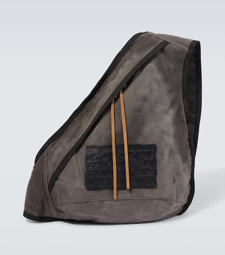 Sling leather-trimmed canvas backpack - Acne Studios - Modalova