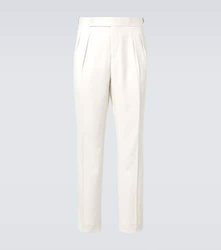 Silk twill tuxedo pants - Brunello Cucinelli - Modalova