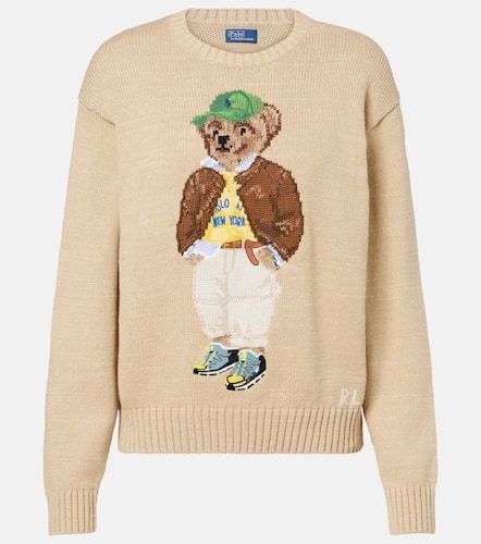 Pull Polo Bear intarsia en coton - Polo Ralph Lauren - Modalova