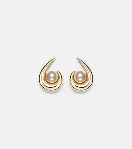 Pendientes Pearl Curl de oro de 14 ct con perlas - Mateo - Modalova