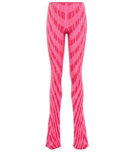 Striped intarsia knit sweatpants - Philosophy di Lorenzo Serafini - Modalova