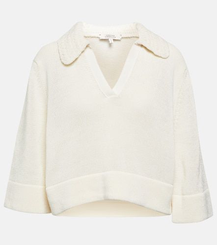 Sporty wool and cotton-blend polo sweater - Dorothee Schumacher - Modalova