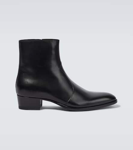 Ankle Boots Wyatt aus Leder - Saint Laurent - Modalova