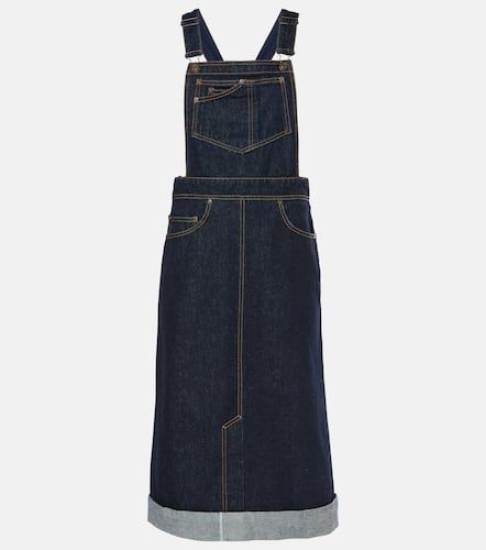 Falda midi convertible de denim - Victoria Beckham - Modalova