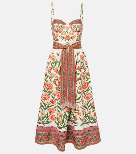 Farm Rio Printed cotton midi dress - Farm Rio - Modalova