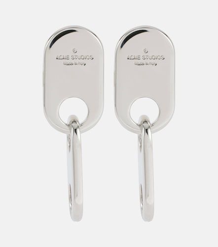 Pendientes largos Chain Lock con logo - Acne Studios - Modalova