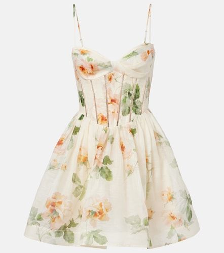 Abito bustier Carousel in seta e lino - Zimmermann - Modalova