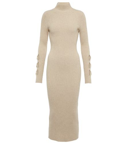 Ribbed-knit wool-blend sweater dress - Victoria Beckham - Modalova