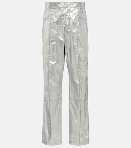 Anea high-rise coated cotton pants - Isabel Marant - Modalova