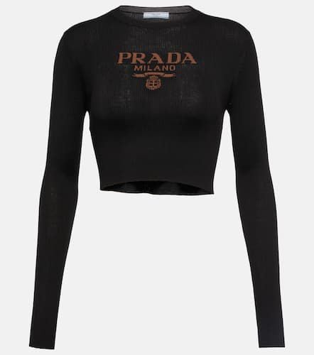 Prada Cropped-Top aus Seide - Prada - Modalova