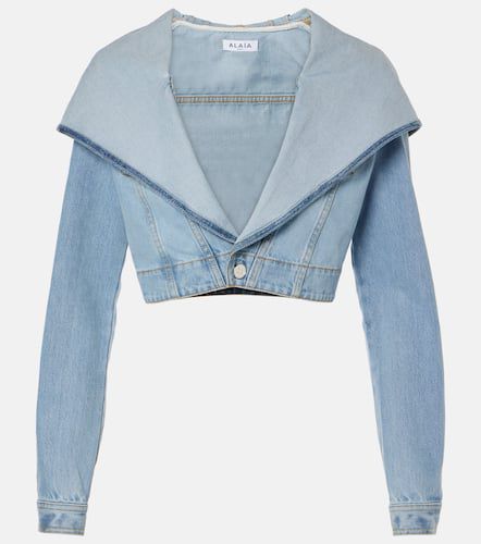 Alaïa Chaqueta cropped de denim - Alaia - Modalova