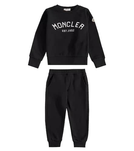 Logo fleece sweatshirt and sweatpants set - Moncler Enfant - Modalova