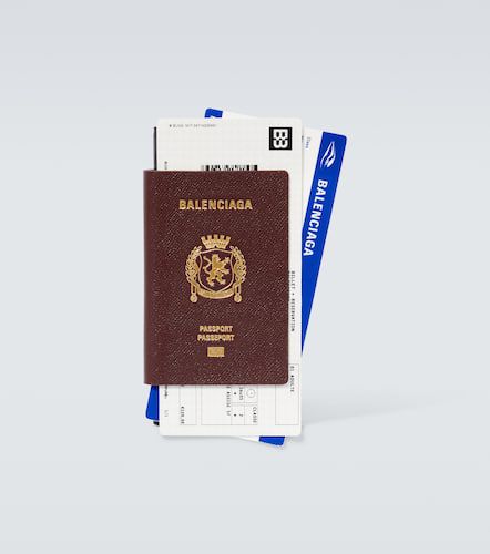 Cartera alargada Passport de piel - Balenciaga - Modalova