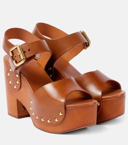 ChloÃ© Jeannette 60 leather platform sandals - Chloe - Modalova