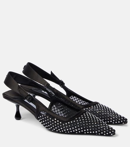 Slingback-Pumps Amel 50 aus Mesh mit Kristallen - Jimmy Choo - Modalova