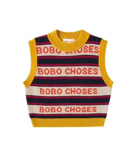 Chaleco a rayas con logo - Bobo Choses - Modalova