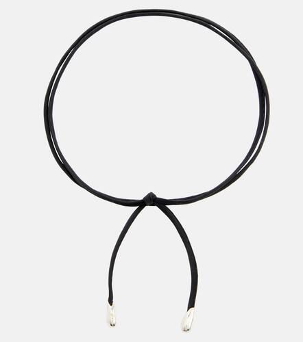 Choker Elegant Shoelace in argento e seta - Sophie Buhai - Modalova