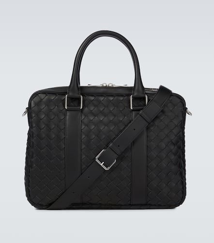 Intrecciato leather briefcase - Bottega Veneta - Modalova