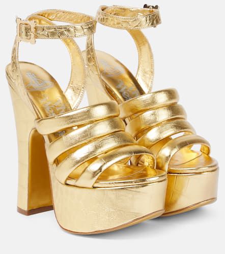 Britney croc-effect leather platform sandals - Vivienne Westwood - Modalova