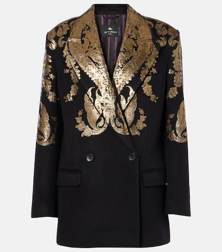 Blazer de lana y cachemir de paisley - Etro - Modalova