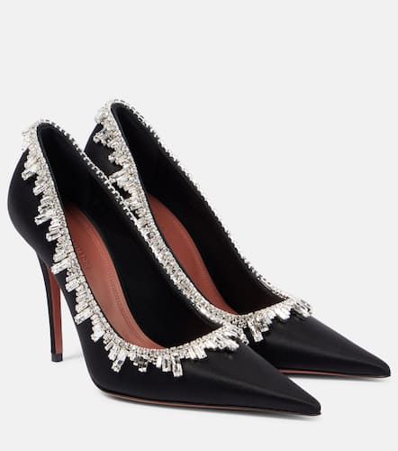 Verzierte Pumps Begumissima 105 aus Satin - Amina Muaddi - Modalova