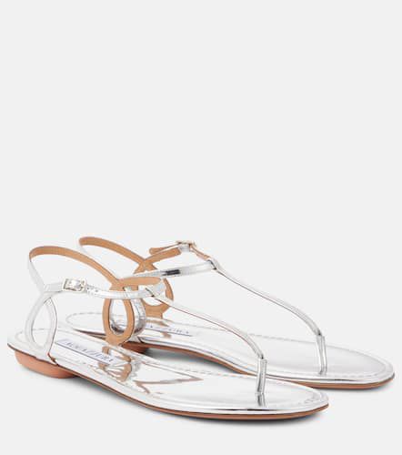 Almost Bare metallic thong sandals - Aquazzura - Modalova
