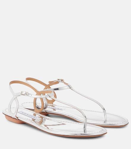 Sandalen Almost Bare aus Metallic-Lederimitat - Aquazzura - Modalova